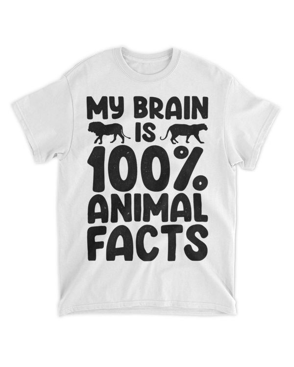 My Brain Is 100 Animal Facts Animal Lover Animal Keeper