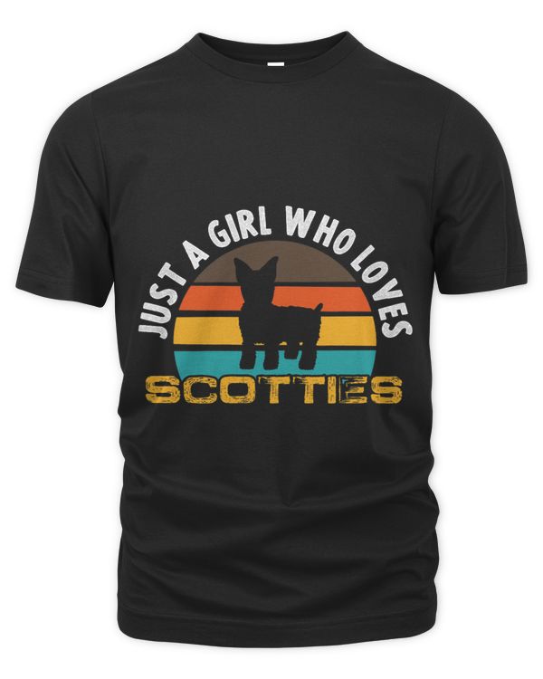 Womens Girl Who Loves Scotties Scottish Terrier Dog Breed Owner