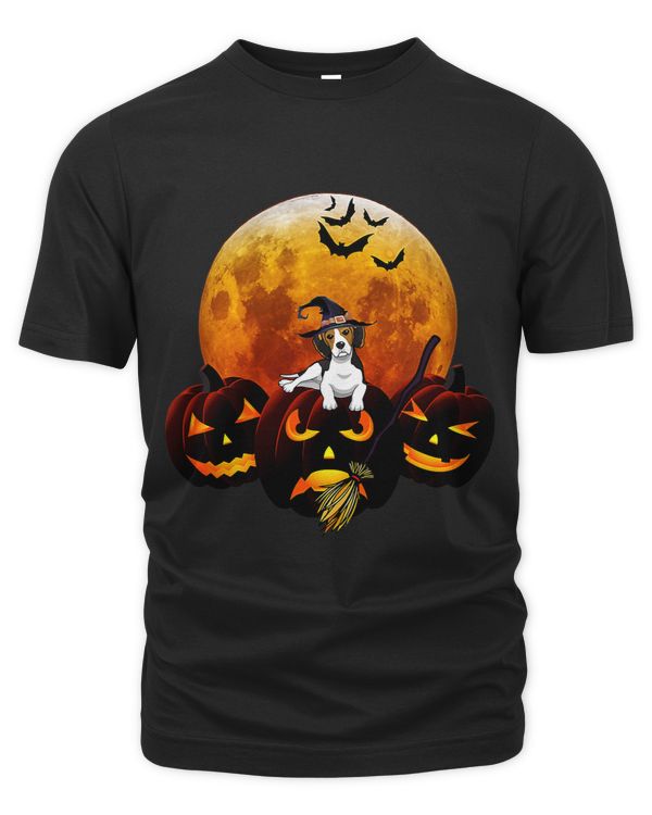Funny Beagle Dog And Moon Halloween Costume Lover