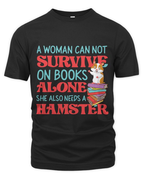 Hamster Pet Reading Book A Woman Can Not Survive On Books