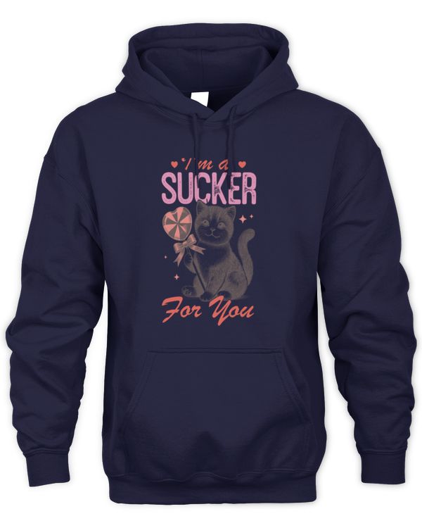 Valentine's Day Kitten I'm Sucker You Cute Cat Lover Long Sleeve