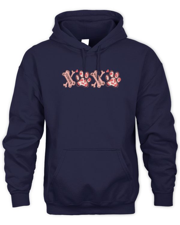 XOXO Dog Paw Print Valentines Day Dog Lovers Dog Mom Dog Dad