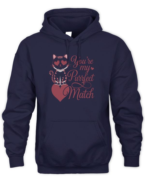 You Are My Purrfect Match Cat Valentine's Long Sleeve