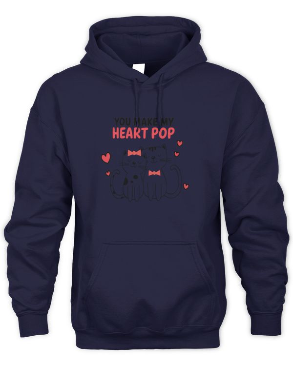 You Make My Heart Pop Cat Lovers Long Sleeve