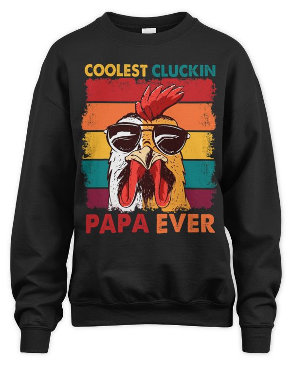 Chicken Lover coolest cluckin papa ever 2rooster papa chicken