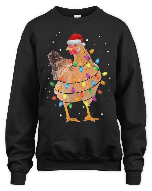 Chicken Lover christmas chicken 2hen tree lights xmas 2chicken