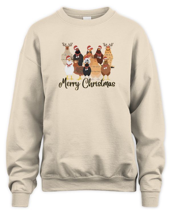 Merry Chickmas Christmas Chicken