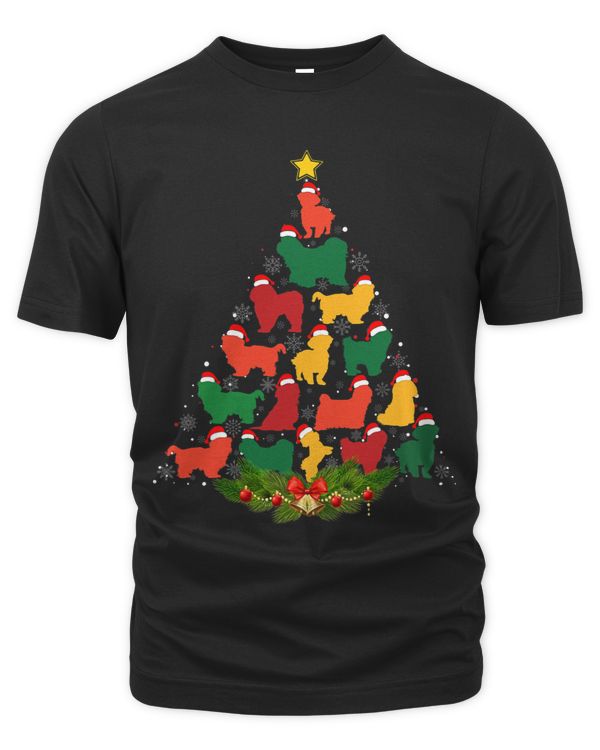 Xmas Matching Outfit for Holiday Shih Tzu Dog Christmas Tree