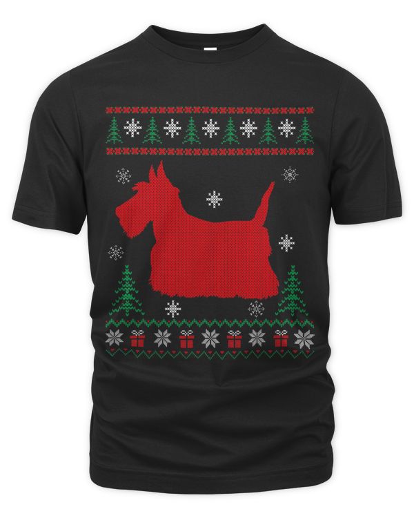 Xmas Matching Scottish Terrier Dog Lover Ugly Xmas Sweater