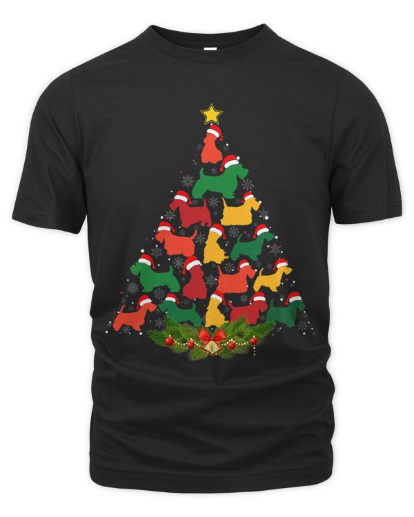 Xmas Outfits for Holiday Scottish Terrier Dog Christmas Tree